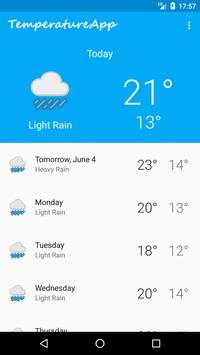 TemperatureApp screenshot 1