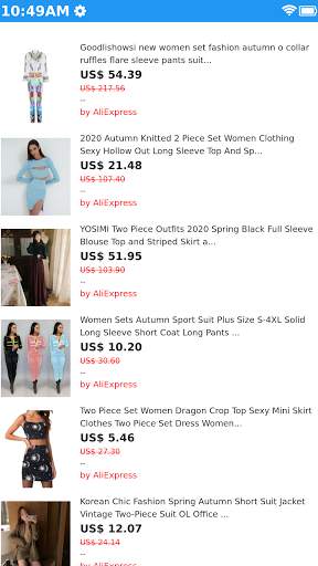 Women's Set Stylish Clothing Shopping Apps Online screenshot 7