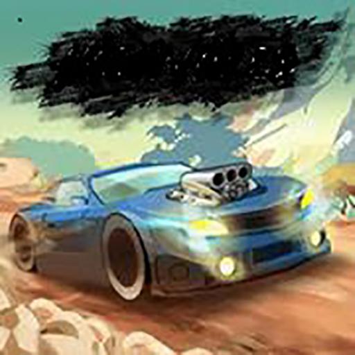 Truck racing icon