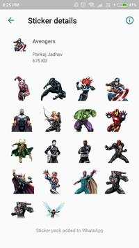 Avengers WA Stickers screenshot 3