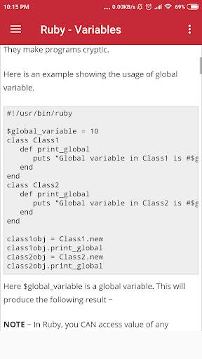 RUBY Tutorial screenshot 4