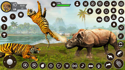 Wild Tiger Sim: Animal Games screenshot 5