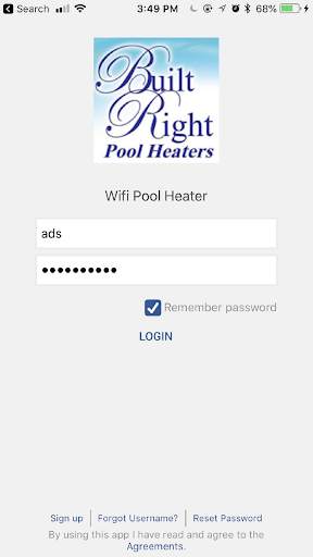 Built Right: Wifi Pool Heater screenshot 1
