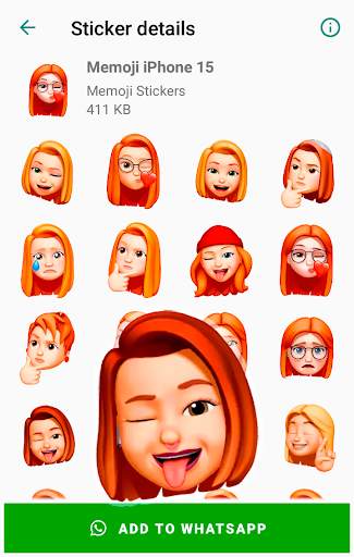 Memoji Apple Stickers for WhatsApp WAStickerApps screenshot 6