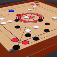 Carrom pool-disc board game icon
