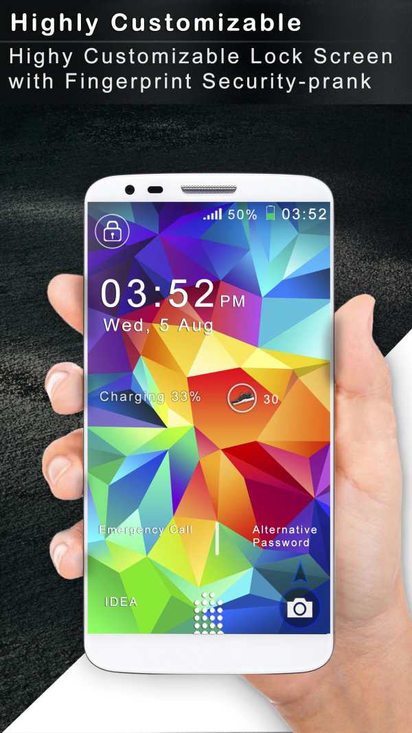 Fingerprint Lock Screen   (Prank) 1 تصوير الشاشة