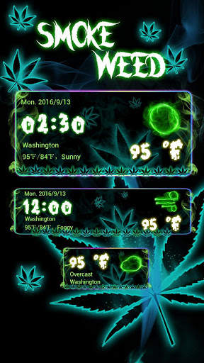 Smoke Weed GO Weather Widget screenshot 2