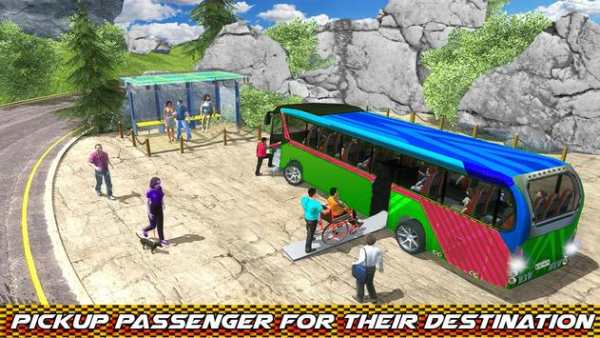 Offroad Uphill Coach Sim: Modern Bus Driving Game screenshot 2