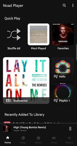 Noad Music Player (open-source) screenshot 1