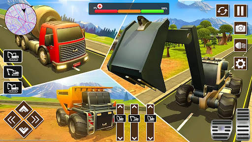 Construction Excavator Sim 3D screenshot 1