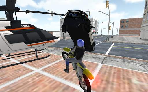 Motocross Racing Cop Game screenshot 1