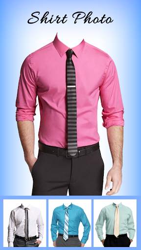 Man Blue Shirt Photo Suit screenshot 2