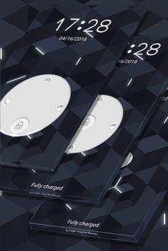 Black Pattern Locker Theme screenshot 4