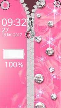 Diamond Zipper Screen Lock screenshot 2
