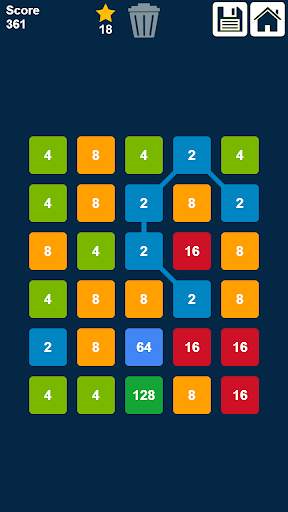 2048 Connect n Merge Numbers: Free Merge Puzzle screenshot 3
