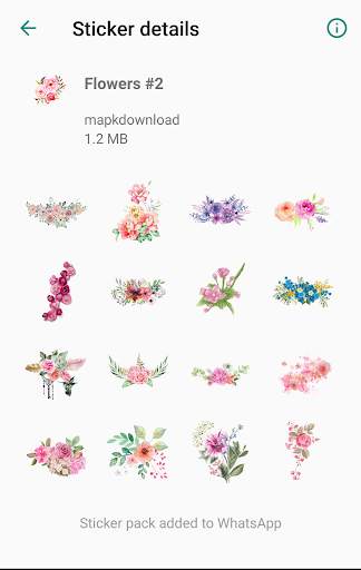 Stickers for Whatsapp WAStickerApps Flowers screenshot 2