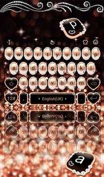 Rose Gold Pearl Keyboard Theme screenshot 3