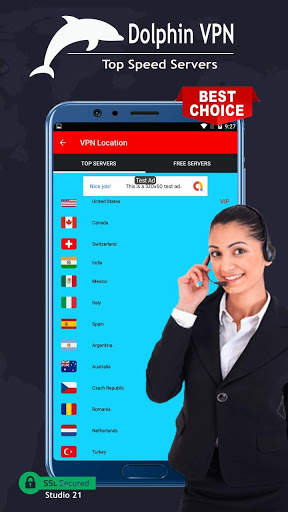 Dolphin VPN - Faster & Safer Internet, Free VPN screenshot 6