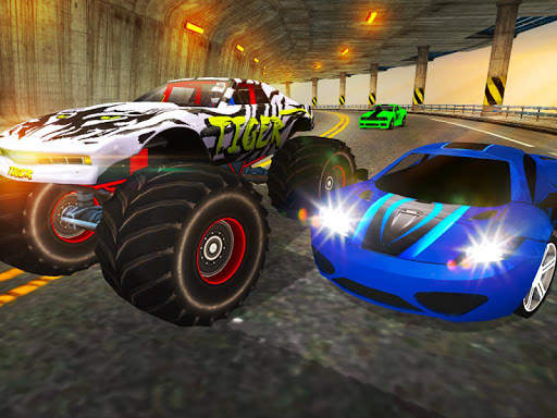 Crazy Car vs Monster Racing 3D screenshot 8