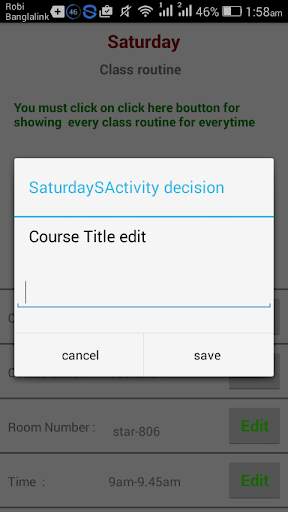 Editable Class Routine screenshot 3