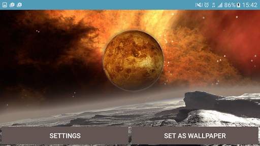 Space Landscape 3D wallpaper screenshot 6