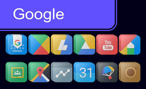 Pixel Cubic 3D - Icon Pack screenshot 1