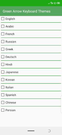 Green Arrow Keyboard Themes screenshot 5