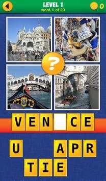 4 Pics 1 Word: Travel! screenshot 1