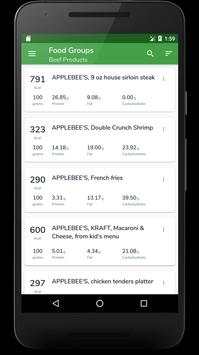 Food Calories screenshot 2