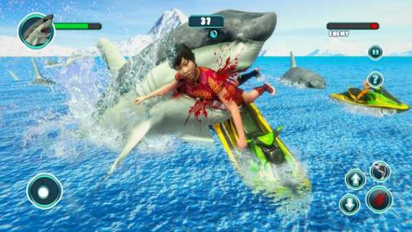 Shark Attack Game Simulator:Big Shark Games screenshot 7