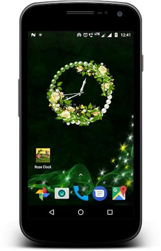 Rose clock live wallpaper screenshot 6