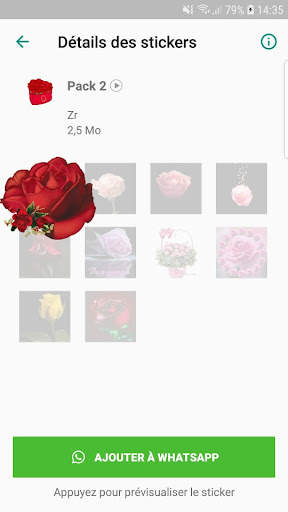WAStickerApp: Animeted Roses Stickers For Whatsapp screenshot 2