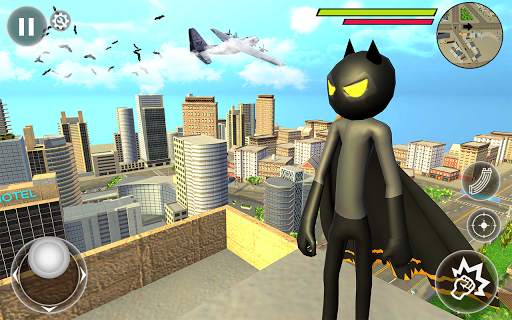 Bat Rope Hero Stickman Crime - Gangster Mafia Game screenshot 10