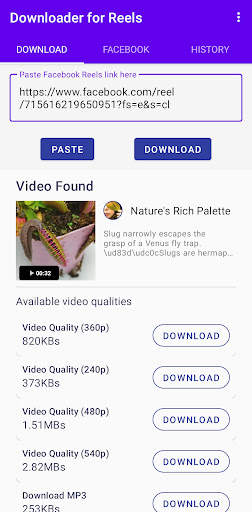 Downloader for Facebook Reels screenshot 3