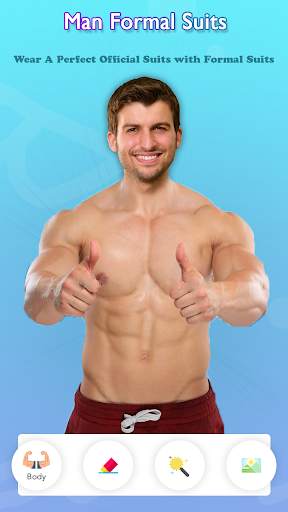 Man Body Builder Photo Suit : Six Pack Photo Suit screenshot 1