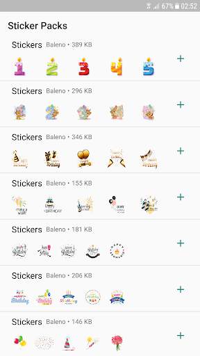 Birthday Stickers - WAStickerApps screenshot 1