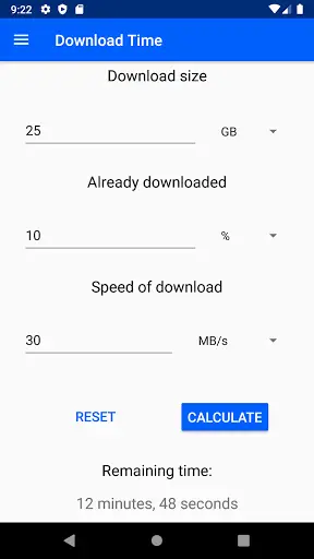 Download Time screenshot 1
