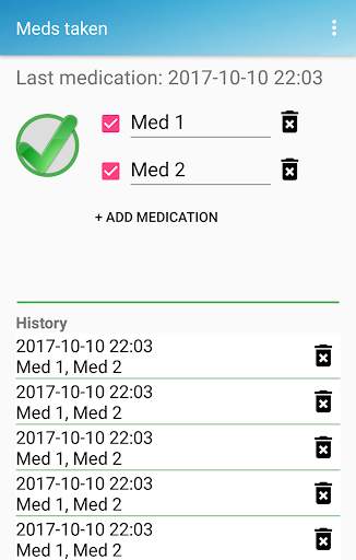 Medication taken? screenshot 1