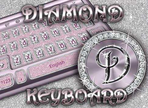 Diamonds and Pink Keyboard Theme स्क्रीनशॉट 4
