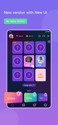 WOMO-Meet Funny Friends screenshot 1