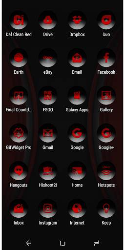 Daf Clean Red Icon Pack screenshot 5