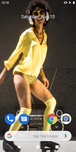 Disco Girl Dancing Video Wallpaper screenshot 2