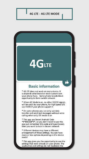 4G LTE Only - 4g LTE Mode screenshot 4