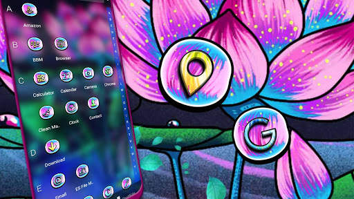 Lotus Mat Painting Launcher Theme screenshot 4