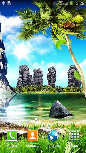 Tropical Waterfall Wallpaper screenshot 2