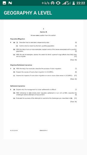 A-level Geography Pastpapers Answers screenshot 4