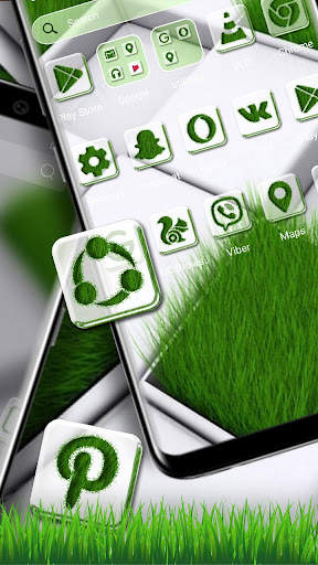 Grass Lawn 3D Tiles Theme screenshot 4