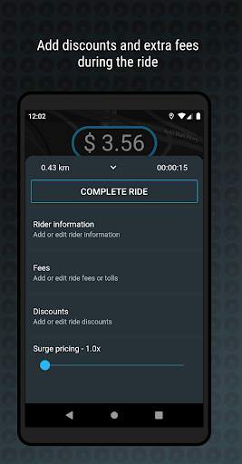 Blumeter - Fare meter for private drivers screenshot 4