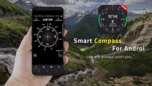 Digital Compass for Android 5 تصوير الشاشة