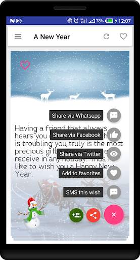 Valentines New Year and Christmas Love SMS screenshot 3